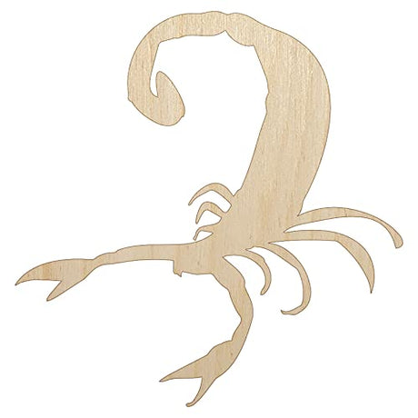 Scorpion Insect Solid Unfinished Wood Shape Piece Cutout for DIY Craft Projects - 1/8 Inch Thick - 6.25 Inch Size Sniggle Sloth