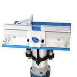 KETIPED Aluminium Router Table Insert Plate,Woodworking Benches 9.4x7.9x0.2 Inch Router Flip Plate with Miter Gauge Guide Aluminium Fence Sliding KETIPED