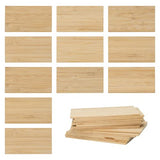 Bamboo Engraving Blanks Rectangle Bamboo Blanks Unfinished Wood Blanks 50 Pcs WoodArtSupply