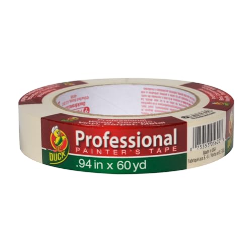 Duck Brand Professional Painter's Tape, 0.94 Inches by 60 Yards, Beige, Single Roll (1362488) Duck