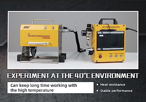 US Stock 100W Portable Pneumatic Engraver Dot Peen Marking Machine 120X50mm(4.7X2inch) Engraving Area WTTTOOLS