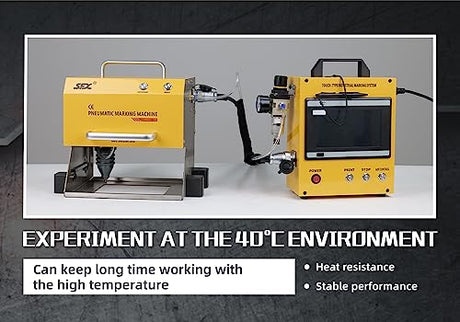 US Stock 100W Portable Pneumatic Engraver Dot Peen Marking Machine 120X50mm(4.7X2inch) Engraving Area WTTTOOLS