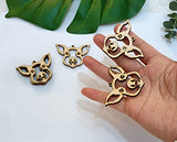 30pcs of Pig Wood Earring Blanks,DIY Farmhouse Wood Earrings Blanks for Craft Jewelry Making(2'') Yuxuanish