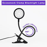 UV Light Gooseneck Curing Lamp, 5W UV Light for Resin Curing, USB 1.5m UV Resin Lamp, Wavelength 395nm UV Lamp, Flexible Gooseneck Clip UV, Black U4GLORY
