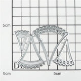 DzIxY Shadow Scalloped Hollow Lace Metal Cutting Dies for Card Making Kit Embossing Paper Die Cuts Scrapbook Machine Stencils Storage Pockets DzIxY