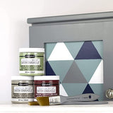 DecoArt Americana Decor Satin Enamels - 2 Pack 8 Oz Classic Black Acrylic Paint Set for Wall Decor, Kitchen Decor, Home Decor Wall Art - DIY Projects DecoArt