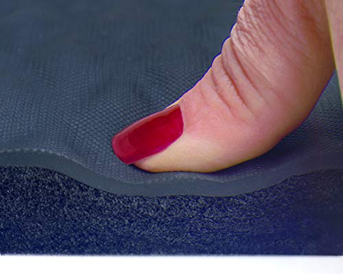 Hog Heaven Ergonomic Industrial-Grade Anti-Fatigue Mat 7/8" 12' Length x 3' Width x Black by M+A Matting M+A Matting