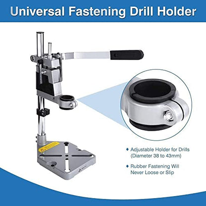 GOTOTOP Drill Press,Adjustable Desktop Drill Stand,Rotary Tool Holder,Universal Bench Clamp Workbench Repair Tool,Multifunctional Rotary Tool