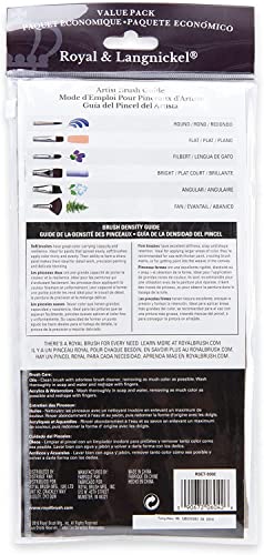 Royal Brush Manufacturing Royal and Langnickel Zip N' Close 12-Piece Brush Set, Soft Black Taklon Royal Brush Manufacturing Company