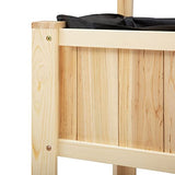 Outsunny 47'' Wooden Raised Garden Bed with Trellis, Coutryside Style Elevated Planter Box Stand with Open Storage Shelf, Spacious Planting Area for Outsunny