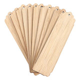 Ciieeo 10pcs Wooden Blank Bookmark Mens Pendant Wood Engraver Kids Bookmarks Wood Gifts Wooden Name Tag DIY Wooden Bookmarks Bookmark Making Kit with Ciieeo