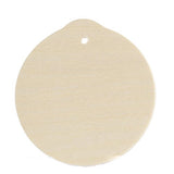 Package of 24 Unfinished Round Wood Christmas Ornaments - Ready to Be Painted and Decorated Factory Direct Craft
