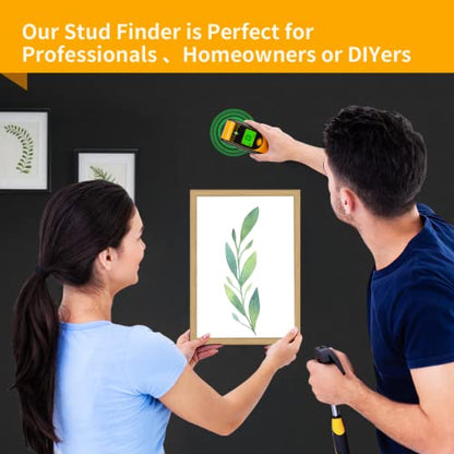 Stud Finder Wall Scanner Sensor - New 7 in 1 Electronic Wall Wood Metal Studfinder Edge Center Beam Sensor Detector with LCD Display ＆ Audio Alarm AC - WoodArtSupply