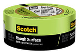 Scotch Rough Surface Extra Strength Painter's Tape, 1.88 in x 60.1 yd, Tape Protects Surfaces and Removes Easily, Rough Surface Painting Tape for Scotch