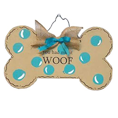 Dog Bone Unfinished MDF Wood Cutout Door Hanger Dog Lover Personalized Gift Everyday MDF Shape Canvas Style 1 (6") - WoodArtSupply