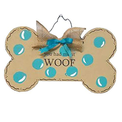 Dog Bone Unfinished MDF Wood Cutout Door Hanger Dog Lover Personalized Gift Everyday MDF Shape Canvas Style 1 (6") - WoodArtSupply