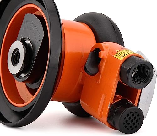 Professional Heavy Duty 5" Dual Action Random Orbital Sander, Pneumatic Palm Sander QIUMIN