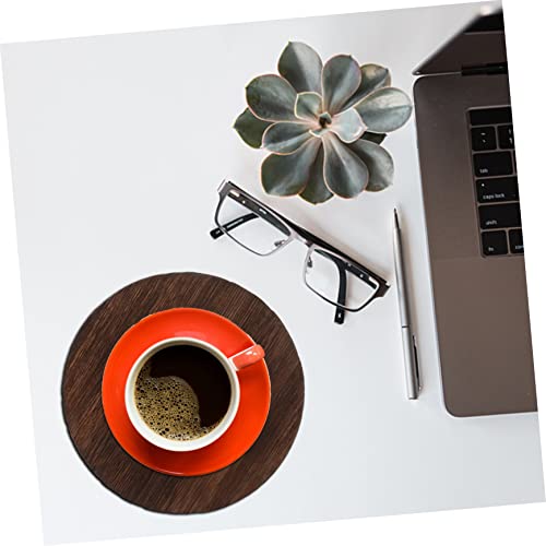 Zerodeko 15 Pcs Carbonized Round Wood Chips Wooden Coasters DIY Unfinished Christmas Ornament Unfinished Wood Cutout Riser Christmas Ornaments Zerodeko