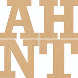 Wood Letter 2 Inch Tall Craft Blank for Painting and Learning, Unfinished U Wooden Letter Home Decoration, Paintable DIY NEXTCraft