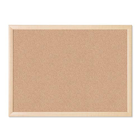 U Brands Cork Bulletin Board, 17'' x 23'' Inches, Birch Wood Frame U Brands