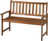 FDW Acacia Wood Outdoor Patio Bench – Durable & Comfortable Garden Seating for Any Space FDW