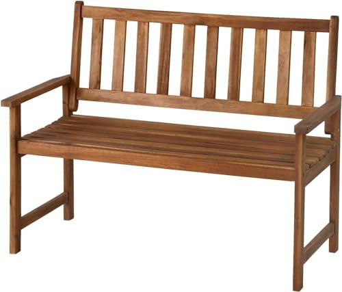 FDW Patio Furniture Outdoor Patio Bench Wood Garden Bench Park Bench Acacia Wood for Pool Beach Backyard Balcony Porch Deck Garden Wooden Furniture,