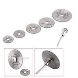 Pack of 5 Pcs Mini HSS Circular Saw Blade Cutting Blade Set with Extension Rod for Metal Cutter Power Or Wood Cutting Hilitand