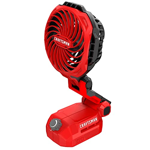 CRAFTSMAN V20 Cordless Personal Fan, Compact and Collapsible, Bare Tool Only (CMCE010B) - WoodArtSupply