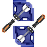 Corner Clamp,90 Degree Right Angle Clamp for Woodworking,Aluminum Alloy Square Clamp,Adjustable Swing Jaw,Carbon Steel Threaded Rod Wood Working Jigs AFAKE