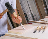 Schaaf Tools 4-Piece Wood Chisel Set | Finely Crafted Wood Chisels for Woodworking | Durable Cr-V Steel Bevel Edged Blade, Tempered to 60HRc | Tool Schaaf Wood Carving Tools