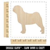 Pug Dog Solid Unfinished Wood Shape Piece Cutout for DIY Craft Projects - 1/4 Inch Thick - 6.25 Inch Size Sniggle Sloth