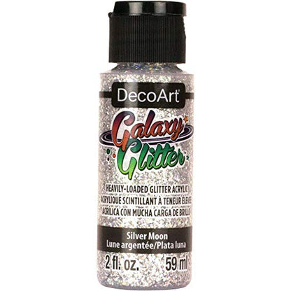 DecoArt Deco Art Galaxy Glitter, 59ml, Silver - WoodArtSupply