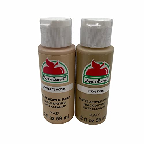 Dark Flesh Tone Acrylic Paint Set Apple Barrel