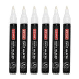 ZEYAR Permanent Oil-Based Paint Markers, Medium Point, Waterproof ink, Expert of Rock Painting, Great on Mug, Rock, Glass, Canvas, Metal and more (6 ZEYAR