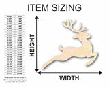 Unfinished Wood Flying Reindeer Shape - Rudolph - Christmas - Ornament - Craft - up to 24" DIY 4" / 1/2" 24 Hour Crafts