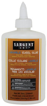 Sargent Art 22-1203 8-Ounce Washable School Glue Sargent Art