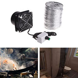 NUEAYMS USB Fan Adjustable Speed Solder Smoke Absorber Fume Extractor Fan Pipe Duct Exhuast Fan with Pipe Tube Ventilation Fan NUEAYMS