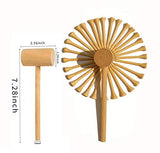 KIHACO Hammering and Pounding Toys for Kids Include 1 Wood Hammer and 30 Bamboo Nails Improve Fine Motor Skills Friendly Natural Wooden Educational KIHACO