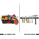 SDLDEER 5 Pack Magnetic Tool Holder, Magnetic Strips Tool Magnet Bar PVC Coated for Garage Tool Organizer 12 In SDLDEER