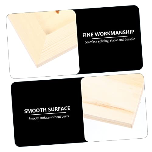 KALLORY 12 Pcs Clay Picture Frame 3d Wood Diy Photo Wallet Size Picture Frames Natural Clay Unfinished Picture Frames Bulk Picture Frames Farmhouse KALLORY