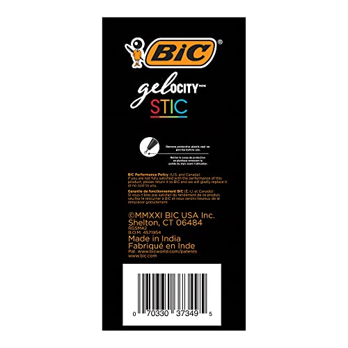  BIC Gel-ocity Gel Stic Assorted Colors Gel Pen Set  (RGSM42-AST), Medium Point (0.7mm), 42-Count Pack, Colorful Gel Pens for  Journaling and Lists : Office Products