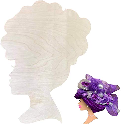 zessisy Great Mother and Child Wreath DIY Template, DIY Wooden Pendant, African Girl Art Image DIY Wooden Template for Crafts, Wreath for Front Door, zessisy