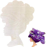 zessisy Great Mother and Child Wreath DIY Template, DIY Wooden Pendant, African Girl Art Image DIY Wooden Template for Crafts, Wreath for Front Door, zessisy