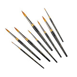 KINGART Original Gold 9020 Ultra Round Series Premium Golden Taklon, Multimedia Artist Brushes, Set of 8 KINGART