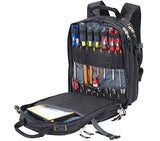 Custom Leathercraft1132 75-Pocket Tool Backpack Custom Leathercraft