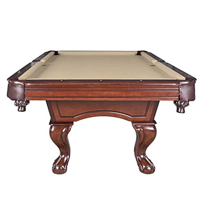 Augusta 8-ft Pool Table - Walnut Finish with Camel Felt - WoodArtSupply