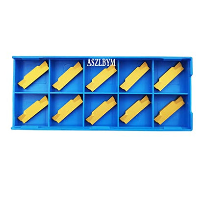 ASZLBYM Lathe Grooving Tool Holder Grooving Cut-Off Tool Holder MGEHR1616-3 With 11pcs MGMN300-M Indexable Carbide Grooving Inserts