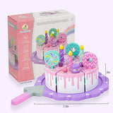 WoodenEdu Toddler Cake Toys for Toddlers 1-3,Wooden Pretend Play Food Fake Birthday Cake,Tea Party Learning Kitchen Gift Toy for Boys Girls (Cookies WoodenEdu