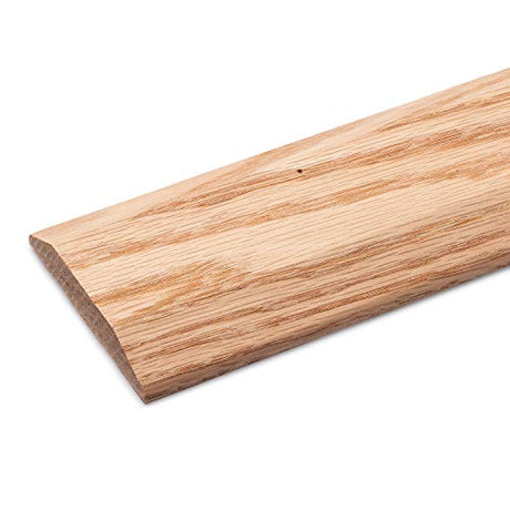 Pre-Drilled Easy Installation 3 1/2" Wide x 5/8" High Unfinished Red Oak Wood Threshold (3 FT Long) Randall Manufacturing Co., Inc