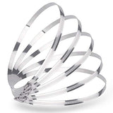 LOKMAN 8 Inch Stainless Steel Duct Clamp Worm Gear Adjustable 195-215mm Hose Clamp, Pack of 5 (8 Inch) LOKMAN